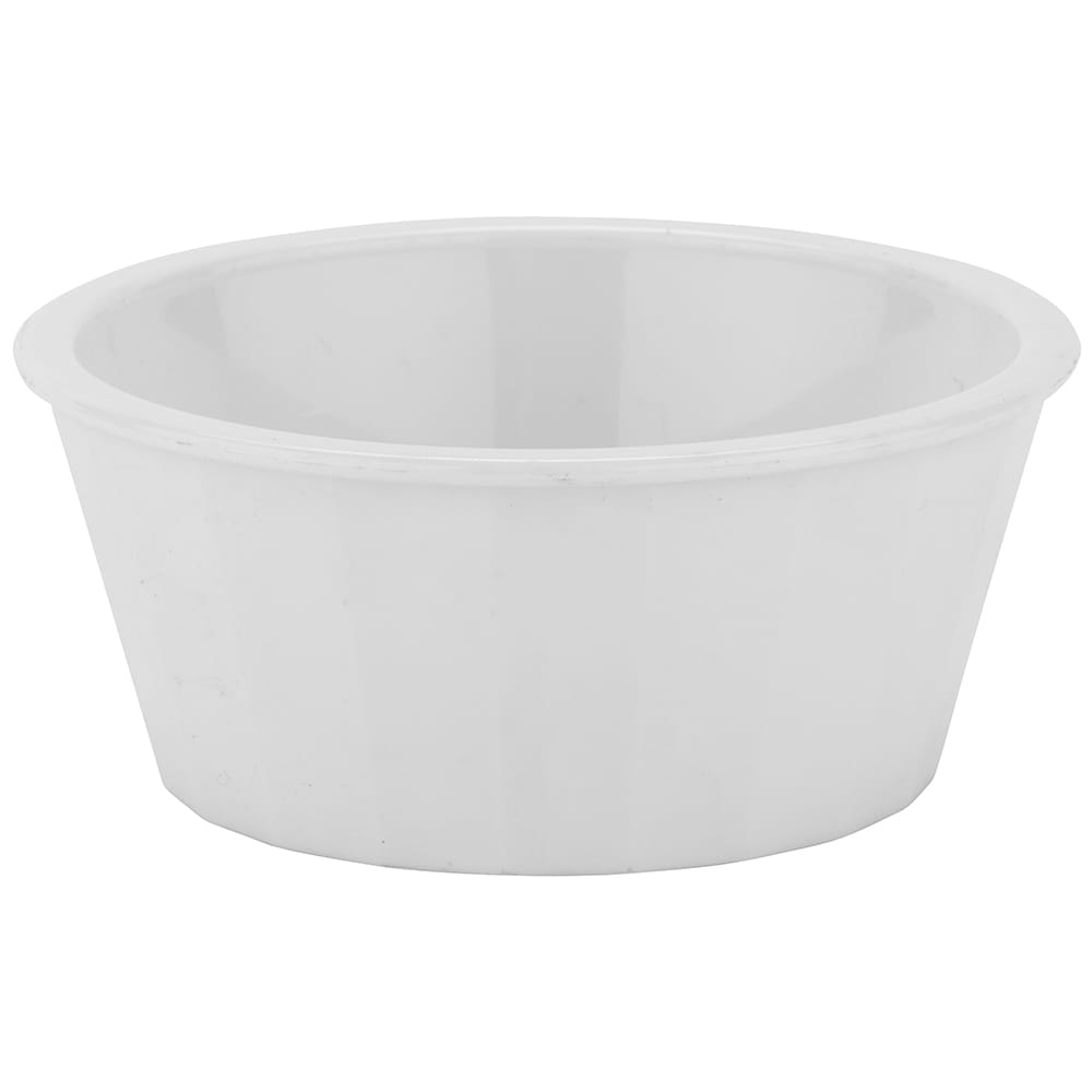 GET 4" Round Ramekin w/ 4 oz Capacity, Plastic, White (ER-045-W)