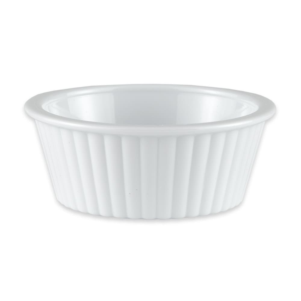 GET 2 1/2" Round Ramekin w/ 2 oz Capacity, Plastic, White (ER-402-W)