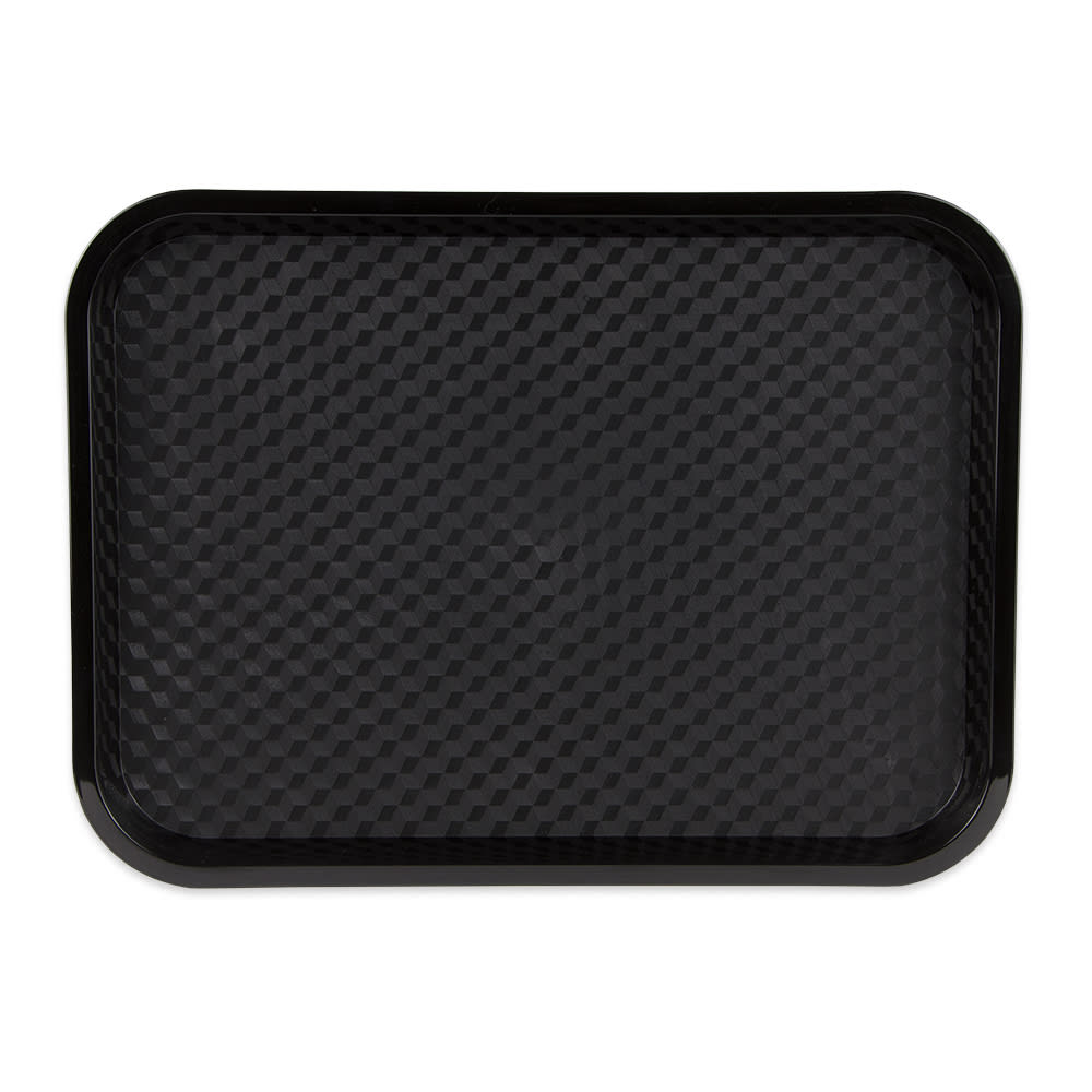 GET Plastic Fast Food Tray - 16 1/4"L x 12"W, Black (FT-16-BK)