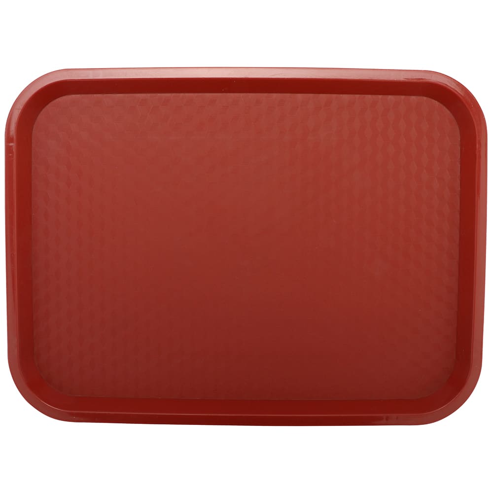 GET Plastic Fast Food Tray - 16 1/4"L x 12"W, Red (FT-16-R)