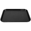 GET Plastic Fast Food Tray - 17 1/2"L x 14"W, Black (FT-18-BK) thumbnail 2