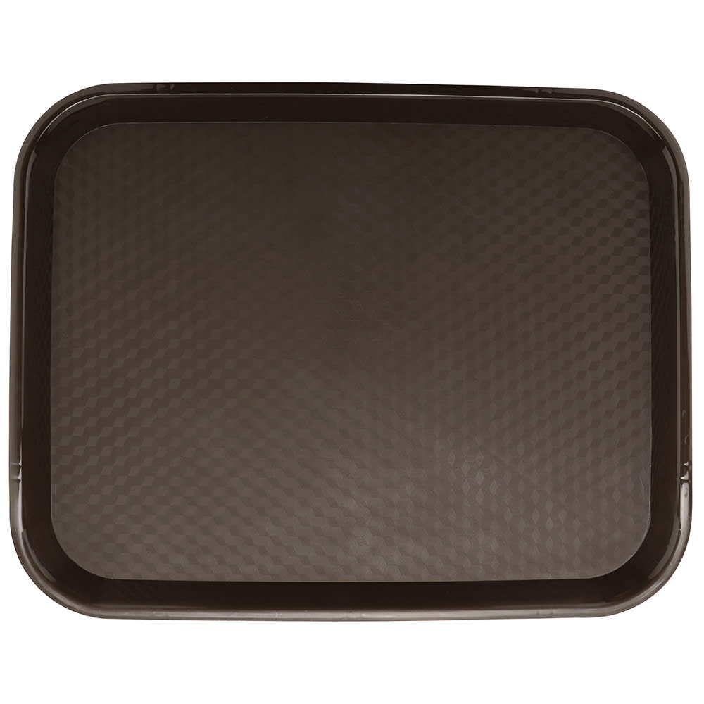 GET Plastic Fast Food Tray - 17 1/2"L x 14"W, Brown (FT-18-BR)