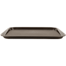 GET Plastic Fast Food Tray - 17 1/2"L x 14"W, Brown (FT-18-BR) thumbnail 3