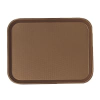 GET Plastic Fast Food Tray - 17 1/2"L x 14"W, Brown (FT-18-BR) thumbnail 5