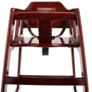 GET 29" Wood High Chair w/ Waist Strap, Mahogany (HC-100-MOD-M) thumbnail 3