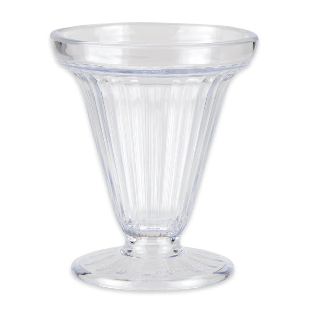 GET 6 oz Footed Ice Cream Cup - Plastic, Clear (ICM-25-CL)