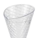 GET 8 oz Footed Waffle Cone Cup - Plastic, Clear (ICM-26-2-CL) thumbnail 4