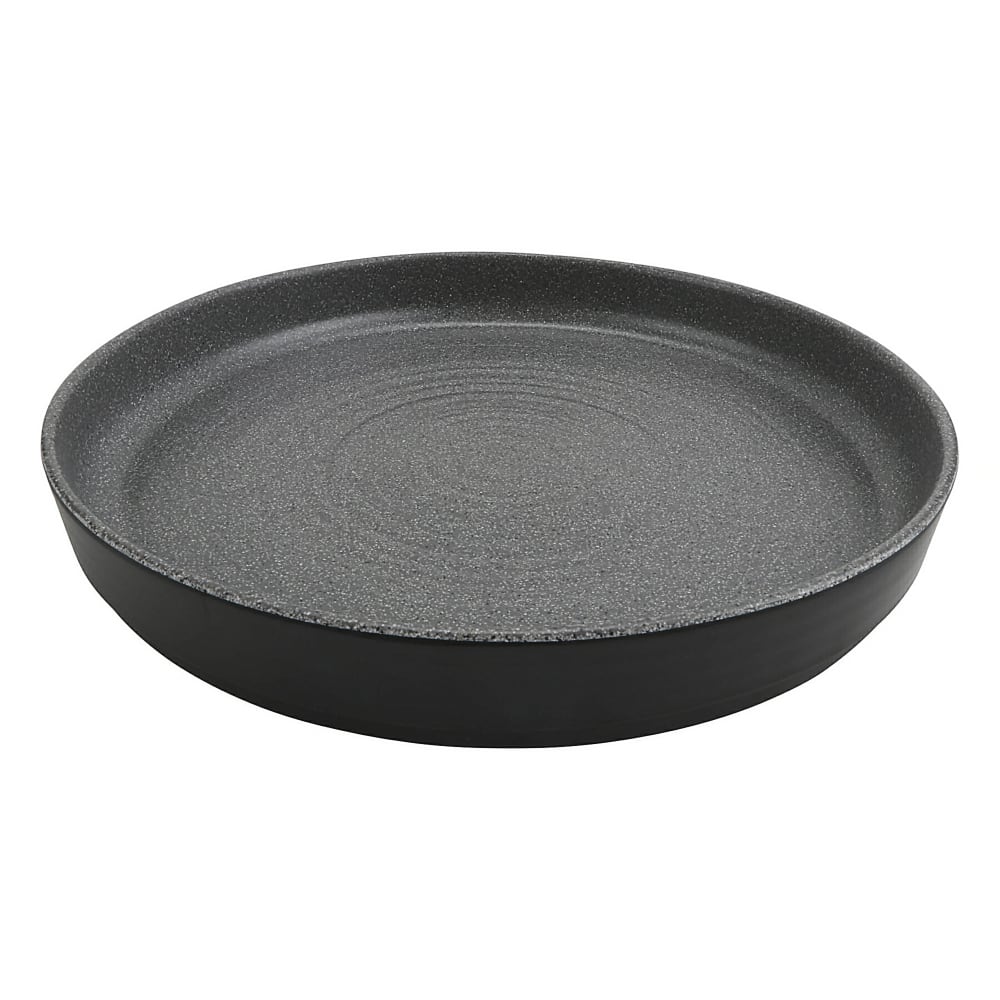 GET 16" Round Infuse Platter - Melamine, Stone Grey (INF217)