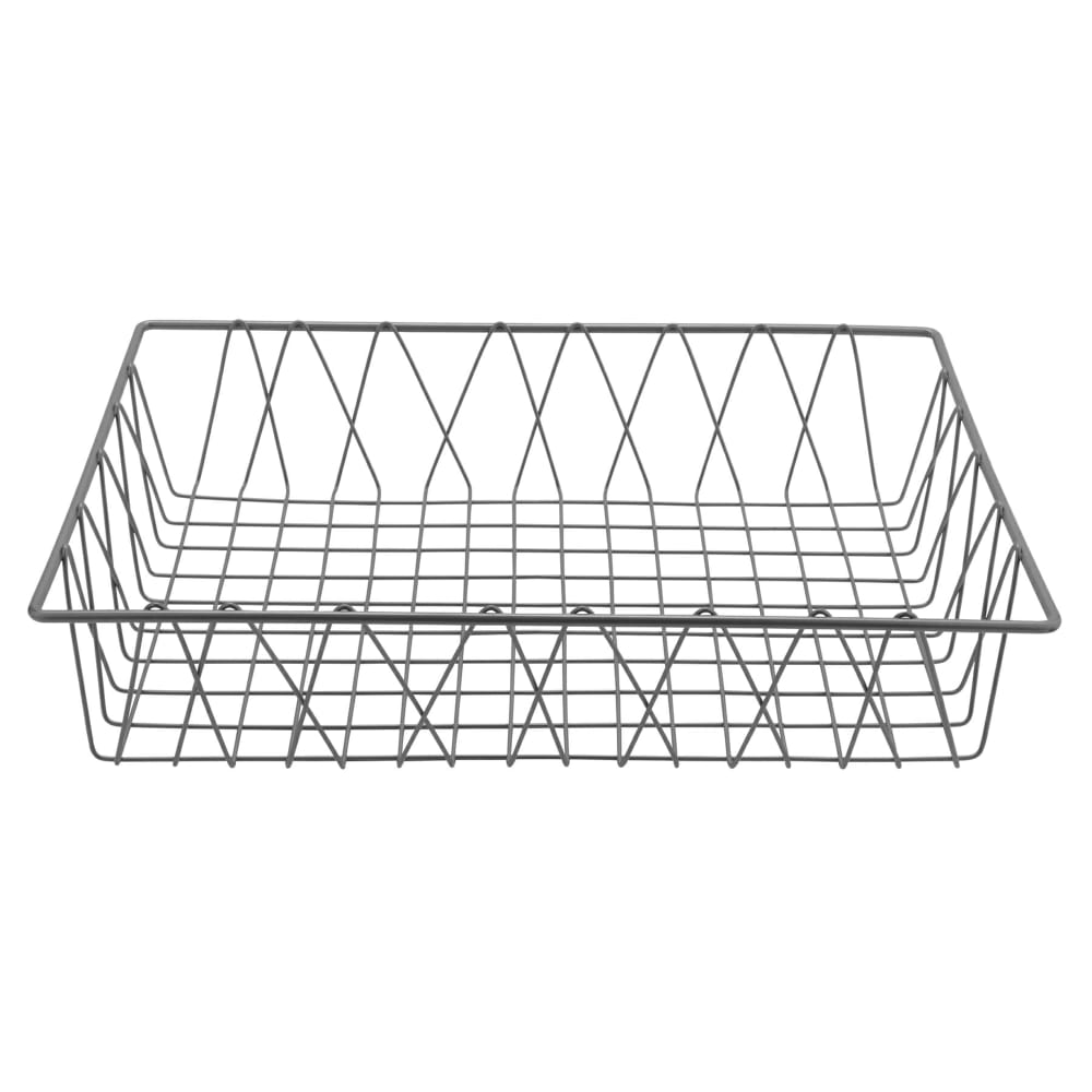 GET Rectangular Wire Basket - 18" x 12", Iron, Grey (IR-904)