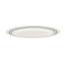 GET 16 1/4" x 12" Oval Emerald Platter - Melamine, White (M-4010-EM) thumbnail 3