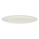 GET 14" x 10" Oval Santa Fe Platter - Melamine, White (M-4020-IR) thumbnail 2