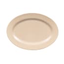 GET 14" x 10" Oval Tahoe Platter - Melamine, Sandstone (M-4020-S) thumbnail 2
