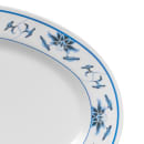 GET 12 1/4" x 8 3/4" Oval Water Lily Platter - Melamine, White (M-4030-B) thumbnail 5