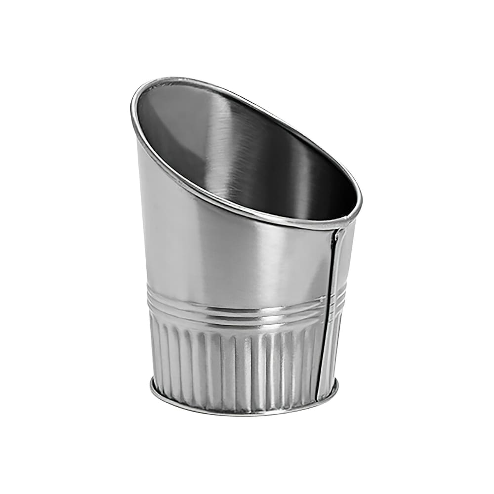 GET 10 oz Round Fry Cup - 3 1/2" x 4 1/2", Stainless Steel (MC-34-SS)
