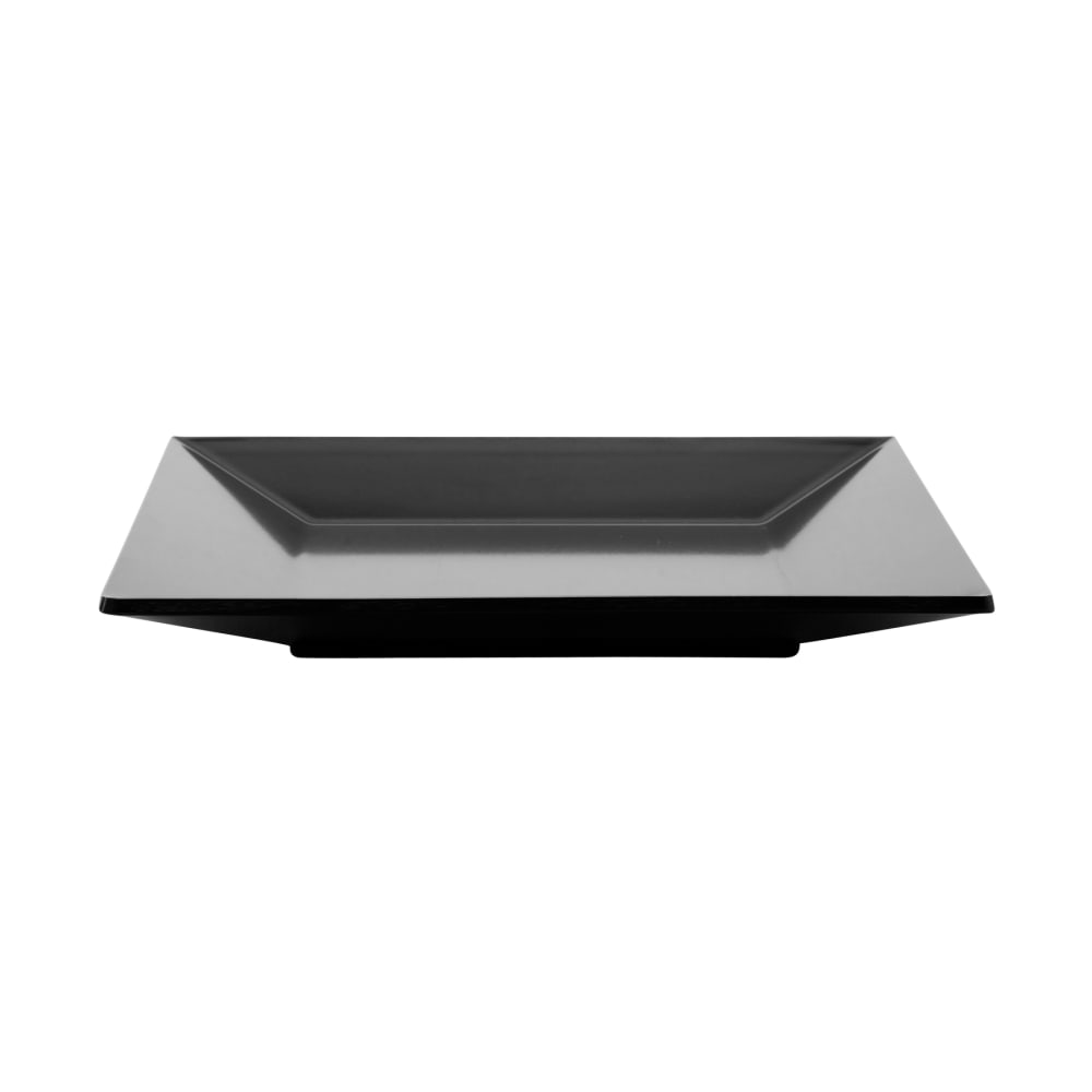 GET 8" Square Melamine Salad Plate, Black (ML-103-BK)