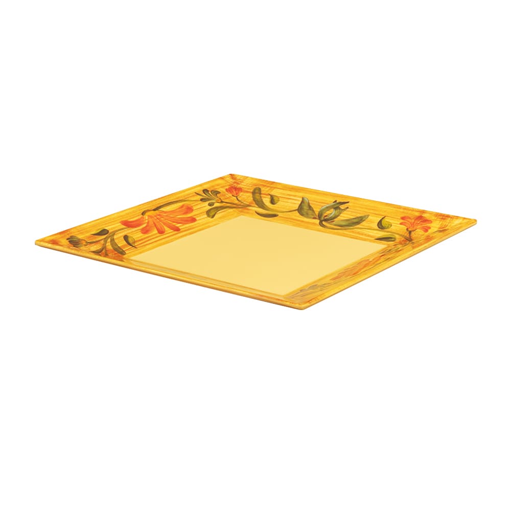 GET 10" Square Melamine Dinner Plate, Yellow (ML-104-VN)