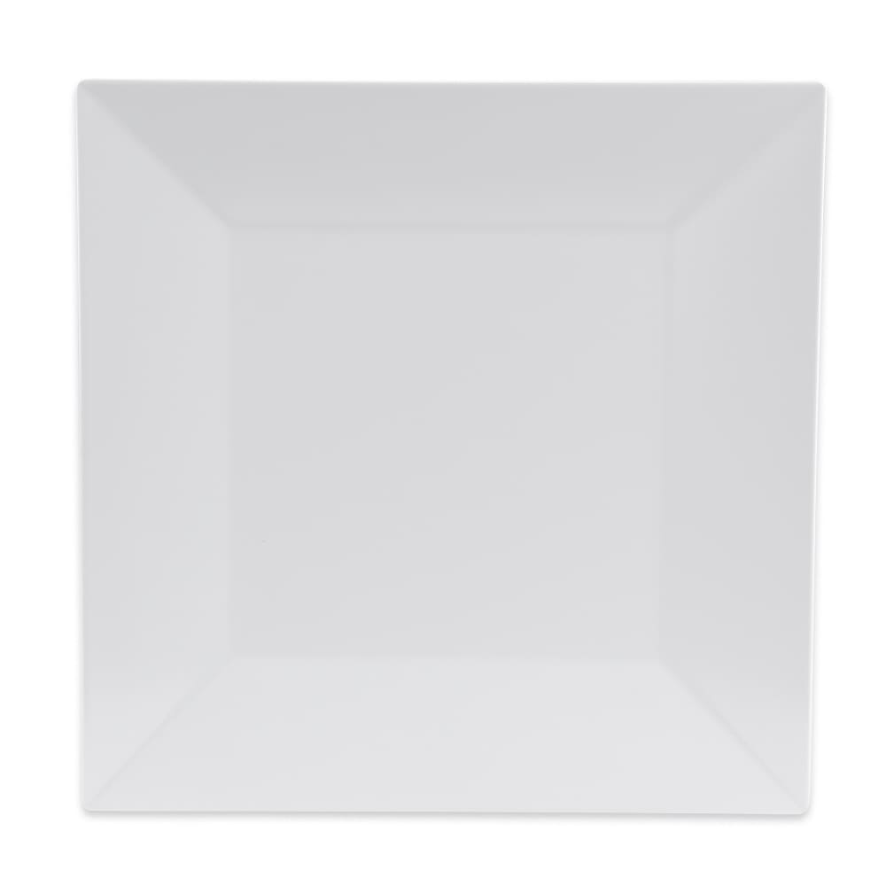 GET 10" Square Melamine Dinner Plate, White (ML-104-W)