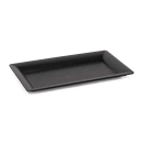 GET Rectangular Display Tray, 12" x 21", Melamine, Black (ML-110-BK) thumbnail 5