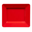 GET 12" x 10" Rectangular Red Sensation Plate - Melamine, Red (ML-11-RSP) thumbnail 2