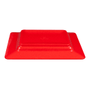 GET 12" x 10" Rectangular Red Sensation Plate - Melamine, Red (ML-11-RSP) thumbnail 4
