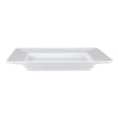 GET 12" x 10" Rectangular Milano Plate - Melamine, White (ML-11-W) thumbnail 2