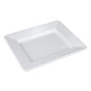 GET 12" x 10" Rectangular Milano Plate - Melamine, White (ML-11-W) thumbnail 3