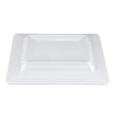 GET 12" x 10" Rectangular Milano Plate - Melamine, White (ML-11-W) thumbnail 4