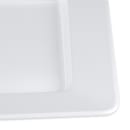 GET 12" x 10" Rectangular Milano Plate - Melamine, White (ML-11-W) thumbnail 5