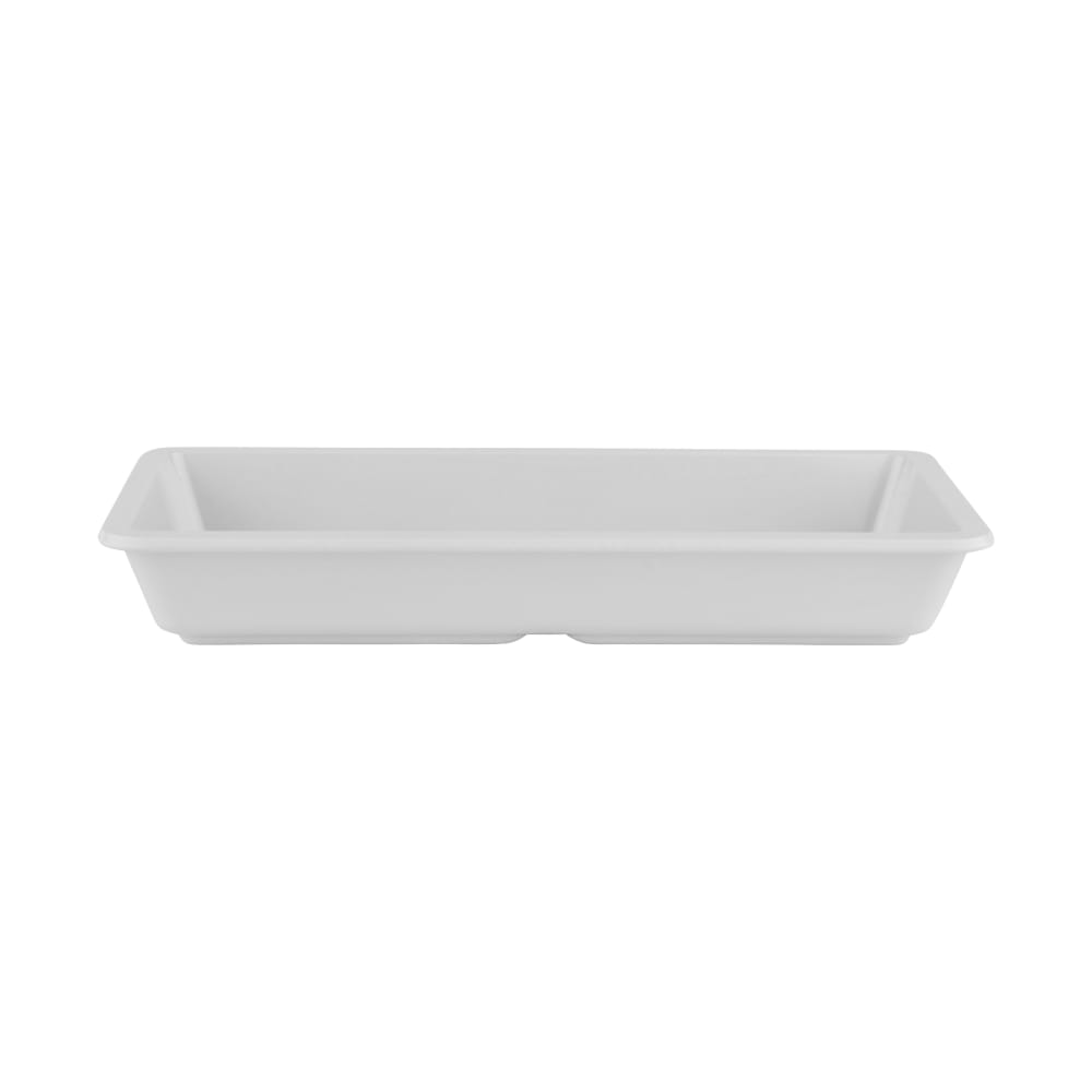 GET Rectangular Melamine Entrée Dish - 9 1/4" x 4 3/4", White (ML-121-W)