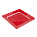 GET 12" Square Melamine Dinner Plate, Red (ML-12-RSP) thumbnail 3