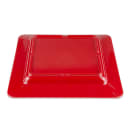 GET 12" Square Melamine Dinner Plate, Red (ML-12-RSP) thumbnail 4