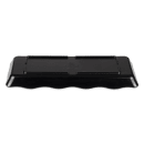 GET Rectangular Display Tray, 14" x 5 1/2", Melamine, Black (ML-154-BK) thumbnail 4