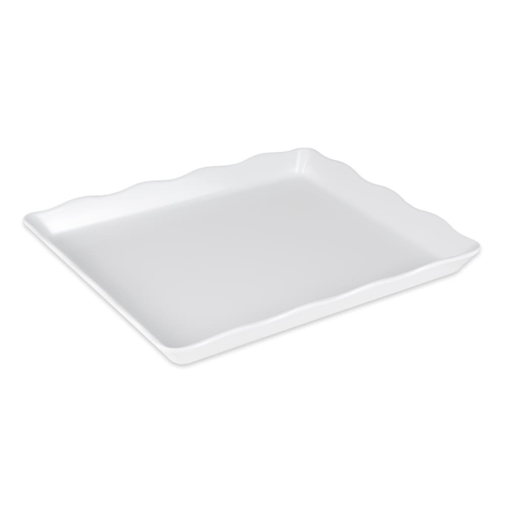 GET Rectangular Display Tray, 14" x 11 1/2", Melamine, White (ML-155-W)