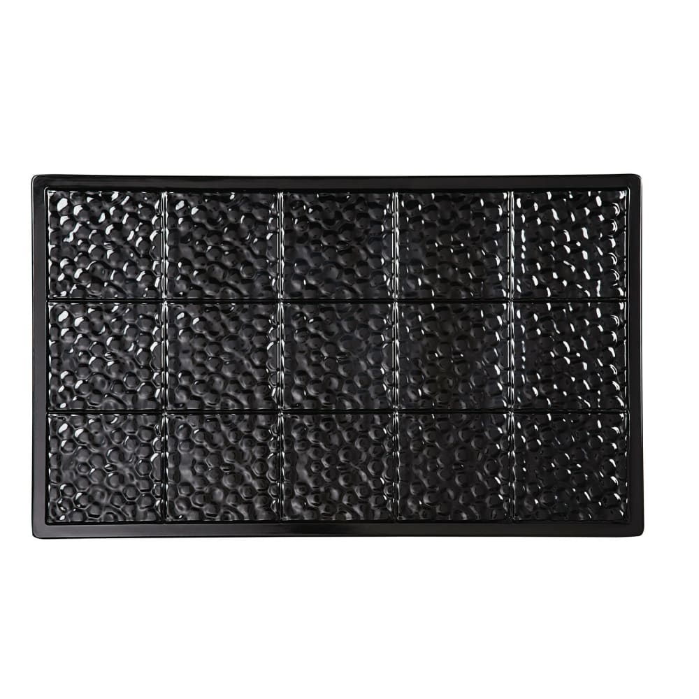 GET Full-Size Tile, Solid, Melamine, Black (ML-160-BK)