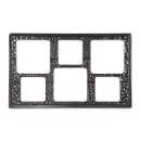 GET Full-Size Tile for Round Square w/ (6) Cut-Outs, Melamine, Black (ML-162-BK) thumbnail 2