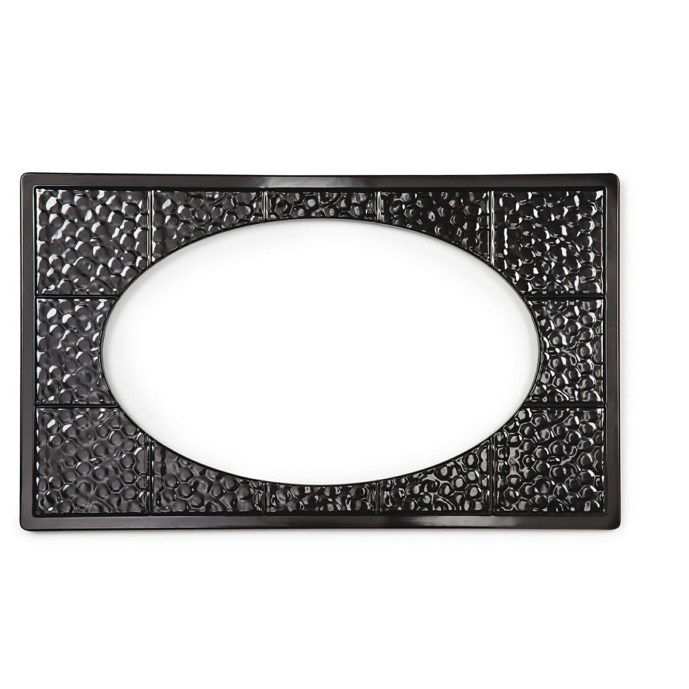 GET Full Size Tile w/ (1) Cut-Outs for ML-183/ML-184, Melamine, Black (ML-192-BK)