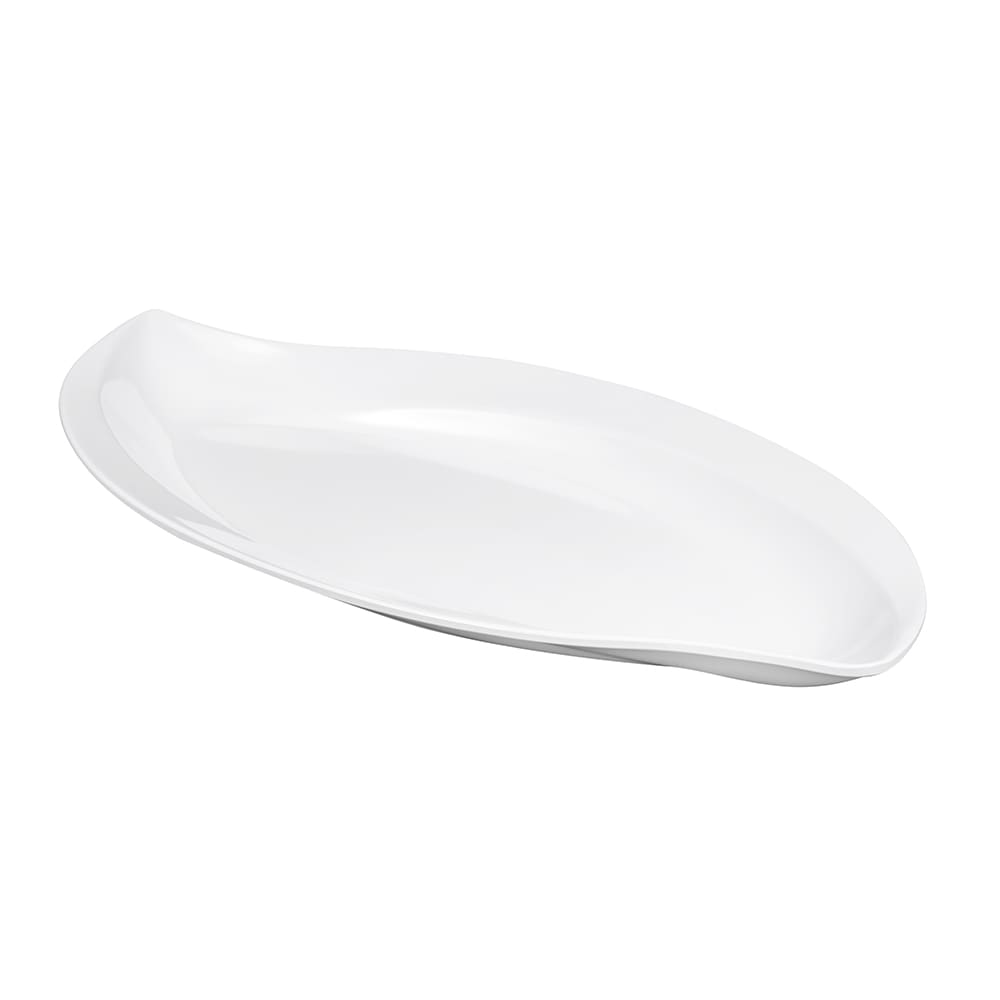 GET 15 1/2" x 8 1/2" Free Form San Michele Platter - Melamine, White (ML-210-W)