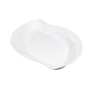 GET 15 1/2" x 8 1/2" Free Form San Michele Platter - Melamine, White (ML-210-W) thumbnail 4