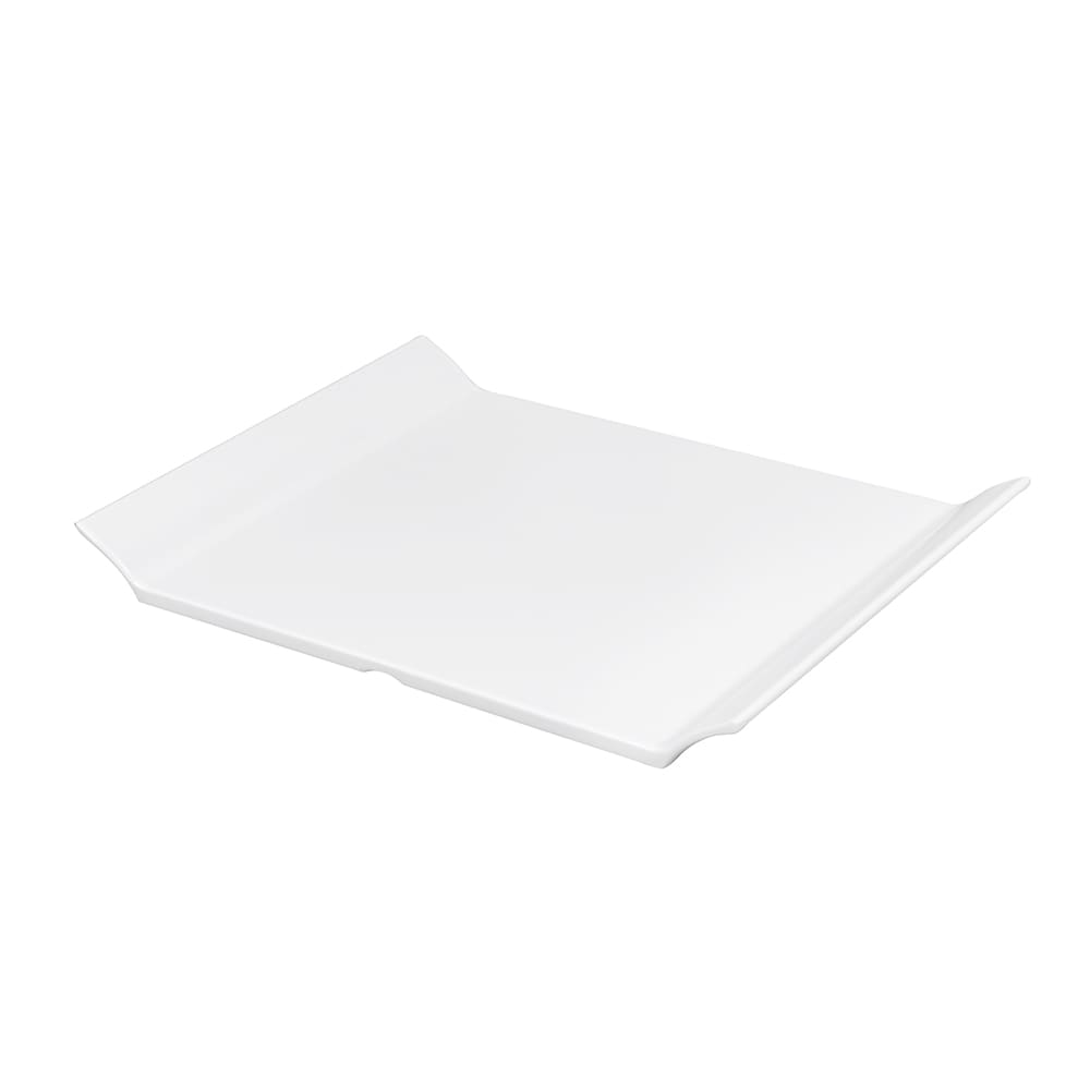 GET 11" x 8" Rectangular San Michele Platter - Melamine, White (ML-212-W)
