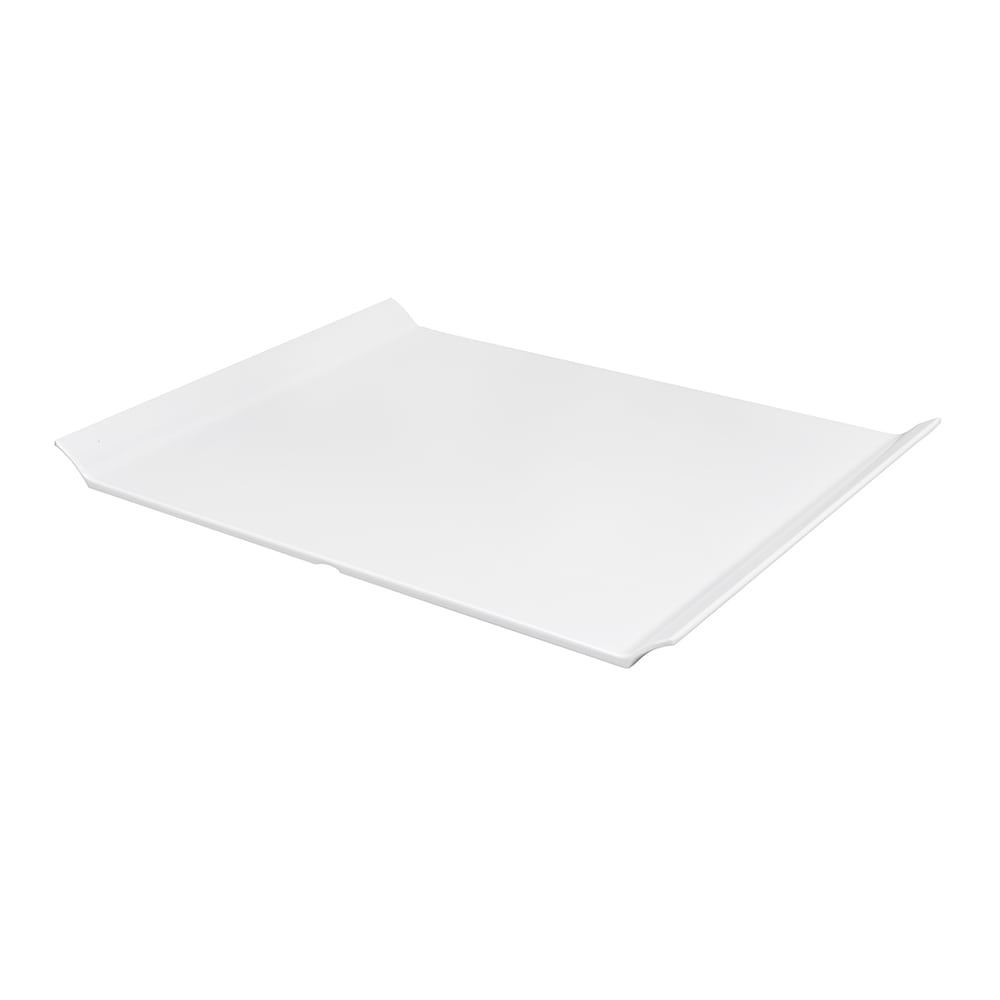 GET 18" x 13" Rectangular San Michele Platter - Melamine, White (ML-213-W)