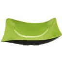 GET 11 1/2" x 8 1/8" Rectangular Pasta Bowl w/ 1 9/10 qt Capacity, Melamine, Green/Black (ML-219-G/BK) thumbnail 2