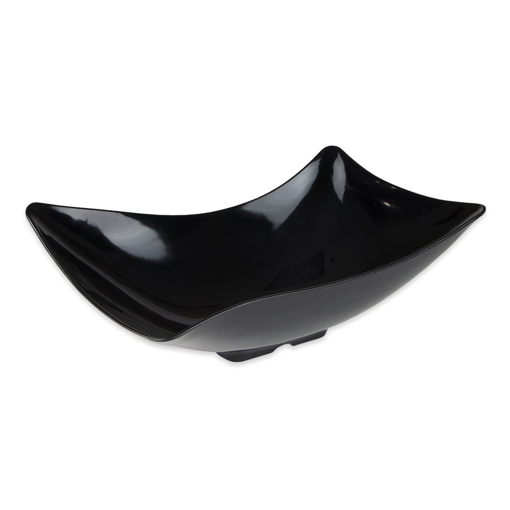 GET 4 qt Rectangular Melamine Serving Bowl, Black (ML-220-BK)