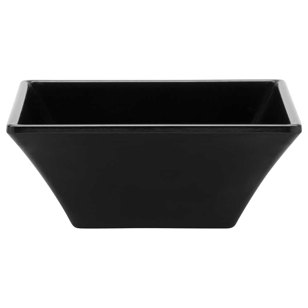 GET 5" Square Salad Bowl w/ 14 oz Capacity, Melamine, Black (ML-238-BK)