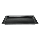 GET 28" x 16" Rectangular Siciliano Plate - Melamine, Black (ML-242-BK) thumbnail 2