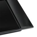 GET 28" x 16" Rectangular Siciliano Plate - Melamine, Black (ML-242-BK) thumbnail 5