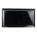 GET 28" x 16" Rectangular Siciliano Plate - Melamine, Black (ML-242-BK) thumbnail 6