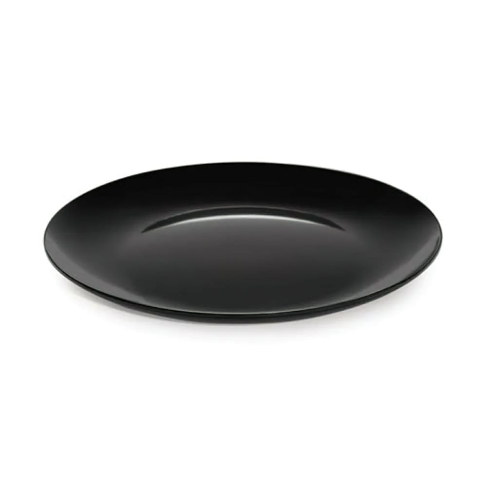 GET 24"  Round Siciliano Plate - Melamine, Black (ML-243-BK)