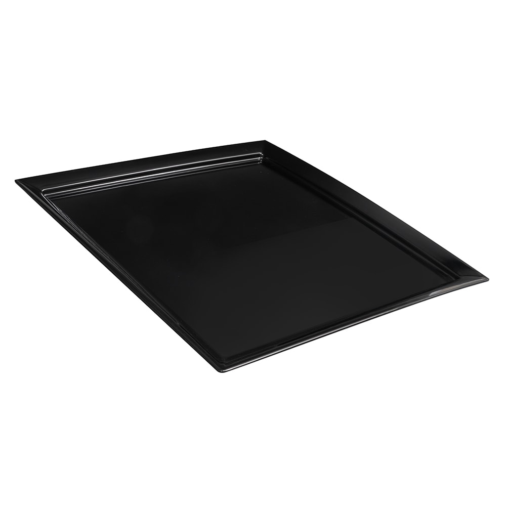 GET 24" Round Siciliano Plate - Melamine, Black (ML-244-BK)