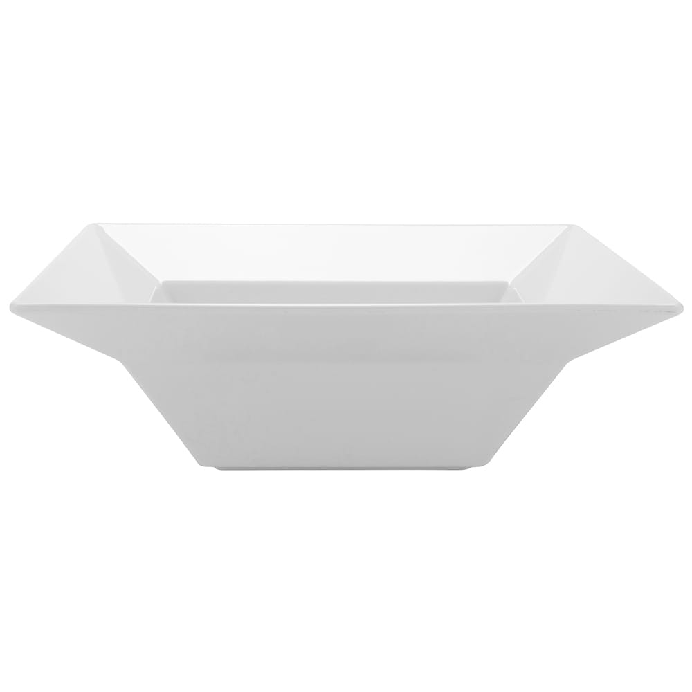 GET 3 4/5 qt Square Melamine Serving Bowl, White (ML-245-W)