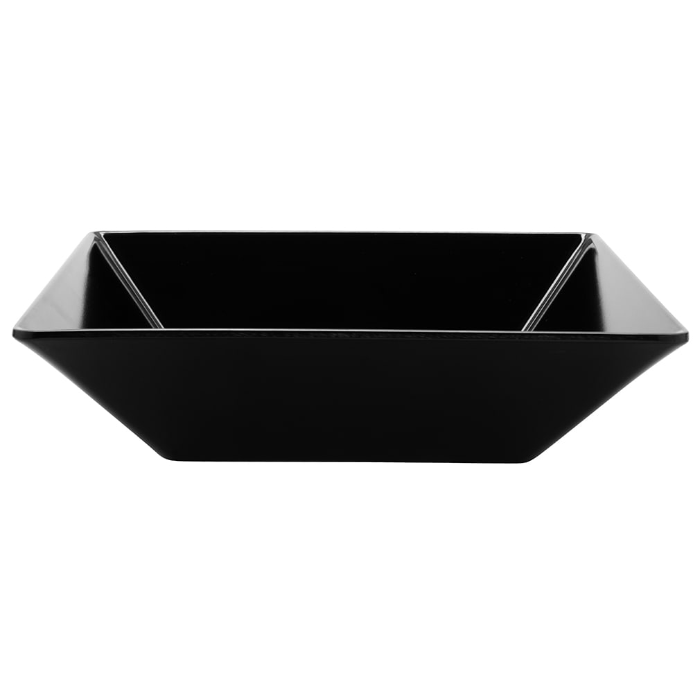 GET 10" Square Bowl w/ 2 1/2 qt Capacity, Melamine, Black (ML-247-BK)